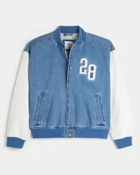 Westfield Bulldogs Denim Bomber Jacket,Westfield Bulldogs Denim Bomber Jacket