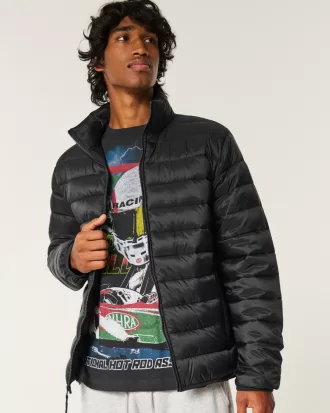 Zip-Up Puffer Jacket,Zip-Up Puffer Jacket